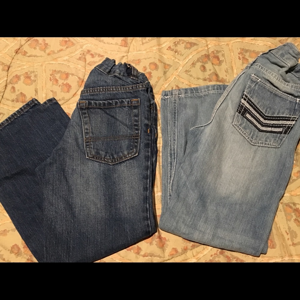 Two pairs Boys jeans size 7